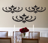 Black Flourish Wall Decal