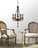 Brown Classic Chandelier Decalque em parede