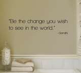 Change - Gandhi Autocollant mural