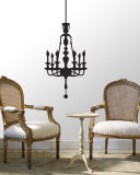 Black Chandelier Muursticker