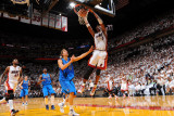 Dallas Mavericks v Miami Heat - Game One, Miami, FL - MAY 31: Dirk Nowitzki and Chris Bosh Photographic Print by Jesse D. Garrabrant