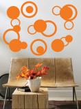 Orange Rings Wall Decal