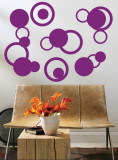 Purple Rings Wall Decal