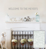 Grey Alphabet Wall Decal