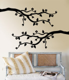 Black Cherry Blossom Branch Autocollant mural