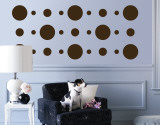Brown Circles Wall Decal