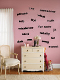Teen Words - Girl Wall Decal