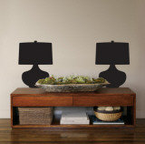 Black Retro Lamps Decalque em parede