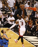 Dallas Mavericks v Miami Heat - Game Two, Miami, FL - JUNE 02: Dwyane Wade and Jose Juan Barea Photographic Print by Issac Baldizon