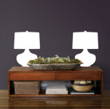 White Retro Lamps Decalque em parede