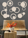 Taupe Rings Wall Decal
