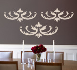 Taupe Flourish Wall Decal