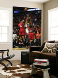 Miami Heat v Chicago Bulls - Game Five, Chicago, IL - MAY 26: Derrick Rose, LeBron James and Udonis Wall Mural by Jonathan Daniel