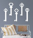 White Keys Wall Decal