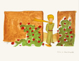 Petit Prince et le Jardin de Roses Affiches par Antoine de Saint-Exupéry