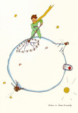 Petit Prince and the Volcanoes Prints by Antoine de Saint-Exupéry