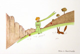 Petit Prince et le Renard Plakat autor Antoine de Saint-Exupéry