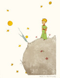 Petit Prince et son Asteroide B 612 Plakaty autor Antoine de Saint-Exupéry