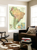 South America Map 1921 Mural South America Map 1921 Mural