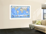 World Map 1988 Wandgemälde