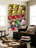 Lithuania, Vilnius, Russian Matryoshka Dolls in Souvenir Market Wall Mural by Gavin Hellier