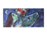 Woman with Green Donkey Reproductions pour les collectionneurs par Marc Chagall