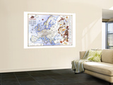 History Of Europe, The Major Turning Points Map 1983 Mural History Of Europe, The Major Turning Points Map 1983 Mural