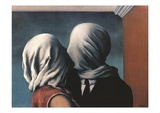 Les Amants (Lovers) Poster par Rene Magritte