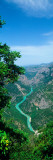 Aerial View of a River, Verdon Gorge, Alpes-De-Haute-Provence, Provence-Alpes-Cote D'Azur, France Photographic Print