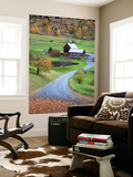 USA, New England, Vermont, Woodstock, Sleepy Hollow Farm in Autumn/Fall Wall Mural by Michele Falzone