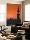 Egypt, Cairo, Islamic Quarter, Silhouette of Minarets and Mosques Wall Mural by Michele Falzone