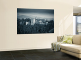 Black and White Image of Alhambra Palce, Granada, Andalucia, Spain Wall Mural by Alan Copson