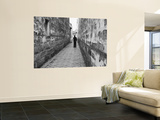Man Standing in Narrow Alleyway, Tongli, Jiangsu, China Wall Mural by Ian Trower