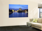Notre Dame Cathedral and River Seine, Paris, France Malowidło ścienne autor Jon Arnold