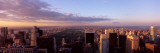Cityscape at Sunset, Central Park, East Side of Manhattan, New York City, New York State, 2009 Fotografie-Druck