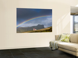 Rainbow over Church, Vik, Iceland Wall Mural by Peter Adams