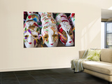 USA, Louisiana, New Orleans, French Quarter, French Market, Miniature Masks Wall Mural by Walter Bibikow