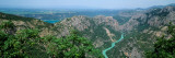Aerial View of a River, Verdon Gorge, Lac De Sainte-Croix, Alpes-De-Haute-Provence Photographic Print
