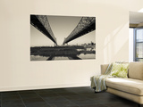 USA, Louisiana, New Orleans, Greater New Orleans Bridge and Mississippi River Wall Mural by Walter Bibikow