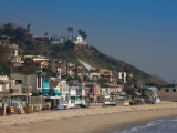 Houses at the Waterfront, Malibu, Los Angeles County, California, USA Fotografie-Druck