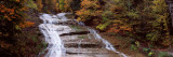 Waterfall in a Forest, Buttermilk Falls, Buttermilk Falls State Park, Finger Lakes, New York Photographic Print