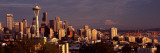 City Viewed From Queen Anne Hill, Space Needle, Seattle, King County, Washington State, USA 2010 Photographic Print