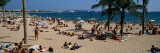 Tourists on the Beach, Plage De La Croisette, Cannes, Alpes-Maritimes Photographic Print