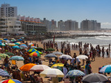 Tourists Enjoying on the Beach, Playa El Emir, Punta Del Este, Maldonado, Uruguay Photographic Print