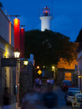 Lighthouse Lit Up at Dusk, Colonia Del Sacramento, Uruguay Photographic Print