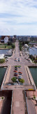 City Viewed From Bicentennial Tower, Lake Erie, Erie, Pennsylvania, USA Photographic Print