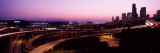 City Lit Up at Dusk, Seattle, King County, Washington State, USA 2010 Photographic Print