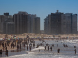 Tourists Enjoying on the Beach, Playa El Emir, Punta Del Este, Maldonado, Uruguay Photographic Print