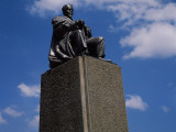 Statue of Jomo Kenyatta Against Cloudy Sky, Nairobi, Kenya Photographic Print