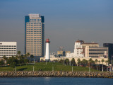 City Viewed From a Port, Long Beach, Los Angeles County, California, USA Photographic Print